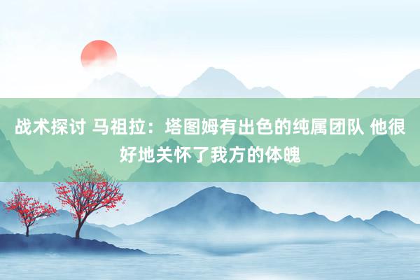 战术探讨 马祖拉：塔图姆有出色的纯属团队 他很好地关怀了我方的体魄