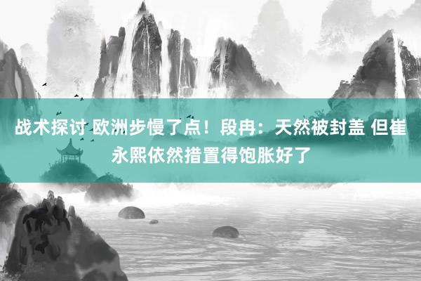 战术探讨 欧洲步慢了点！段冉：天然被封盖 但崔永熙依然措置得饱胀好了